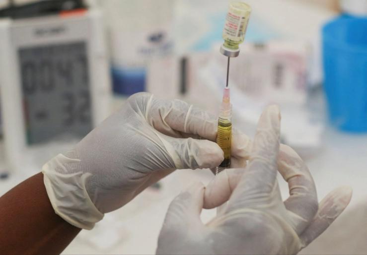 A health official administers Lenacapavir, a long‑acting HIV prevention injection.