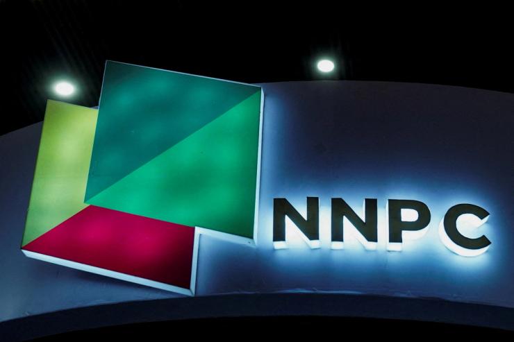 The logo of the Nigerian National Petroleum Corporation.
