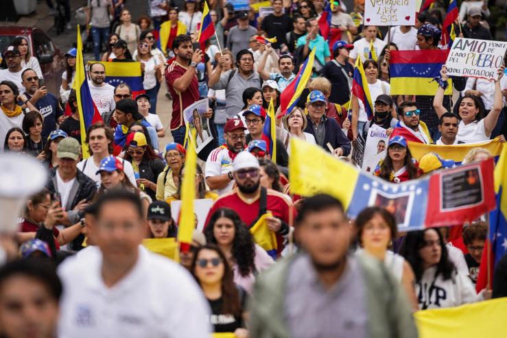 Demonstrations against Maduro in Mexico City, Mexico.