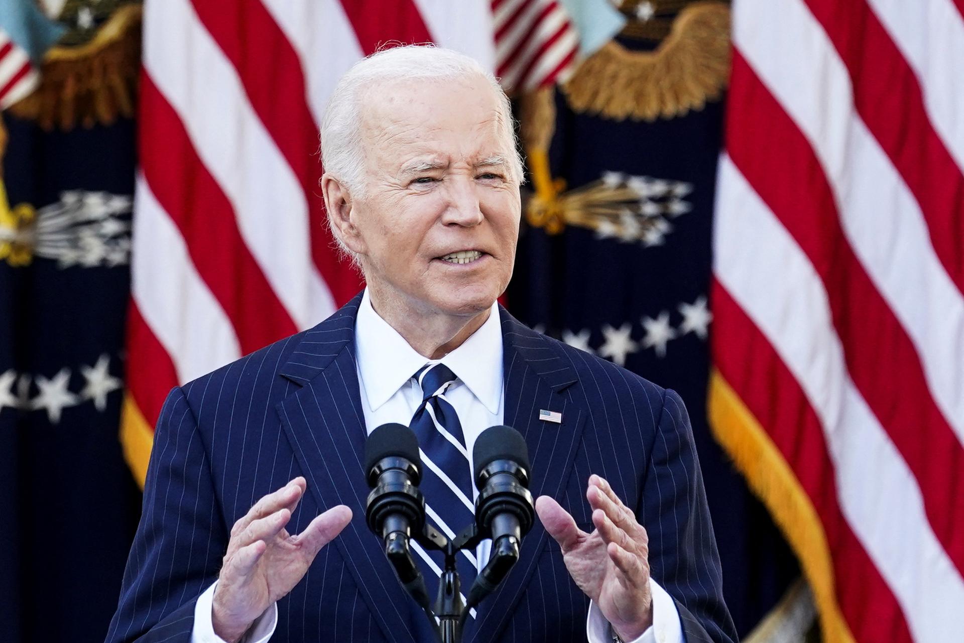 U.S. President Joe Biden delivers remarks on the 2024 election results and the upcoming presidential transition of power.