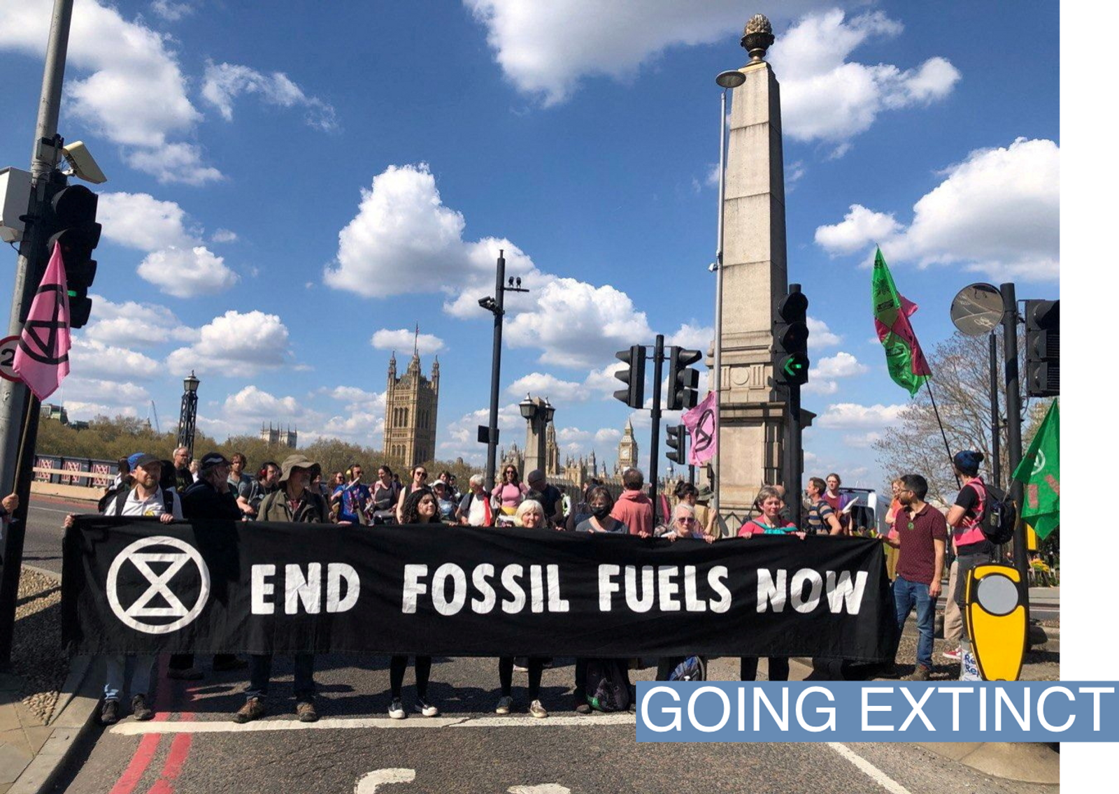 Activists block London bridge