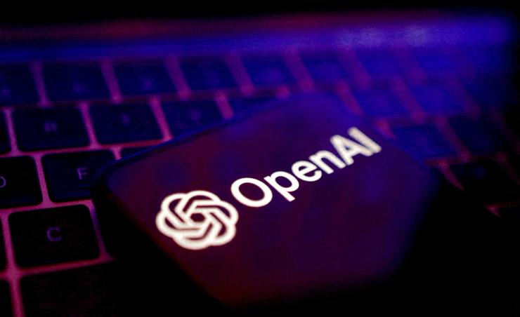An OpenAI logo.