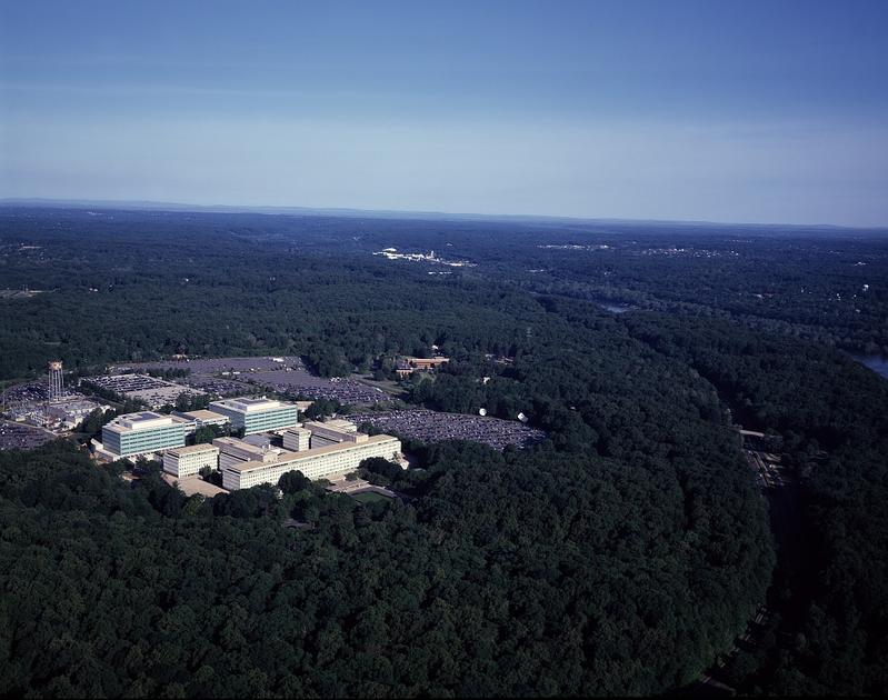 Aerial view of CIA headquarters.
