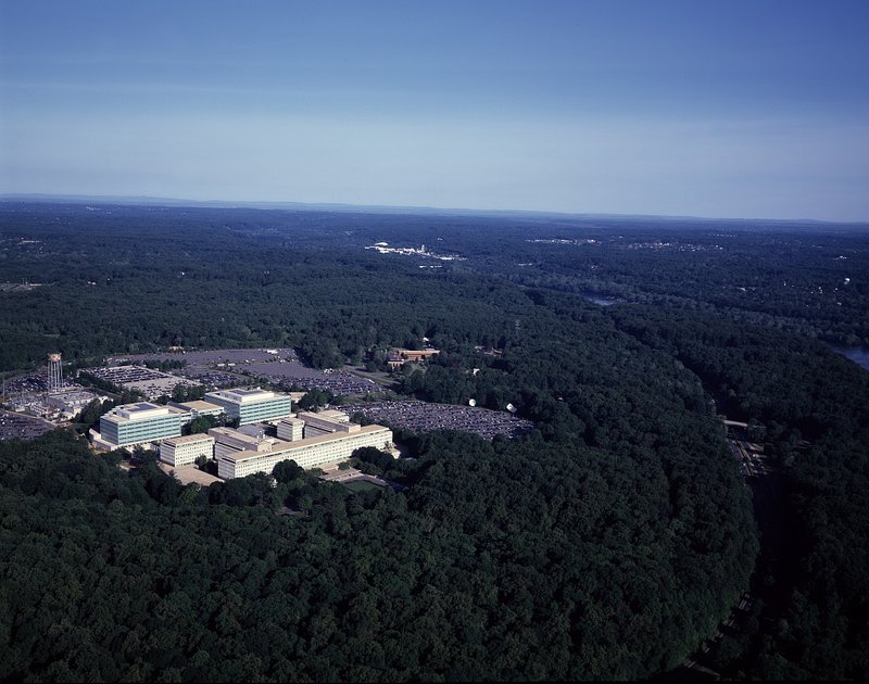 Aerial view of CIA headquarters.