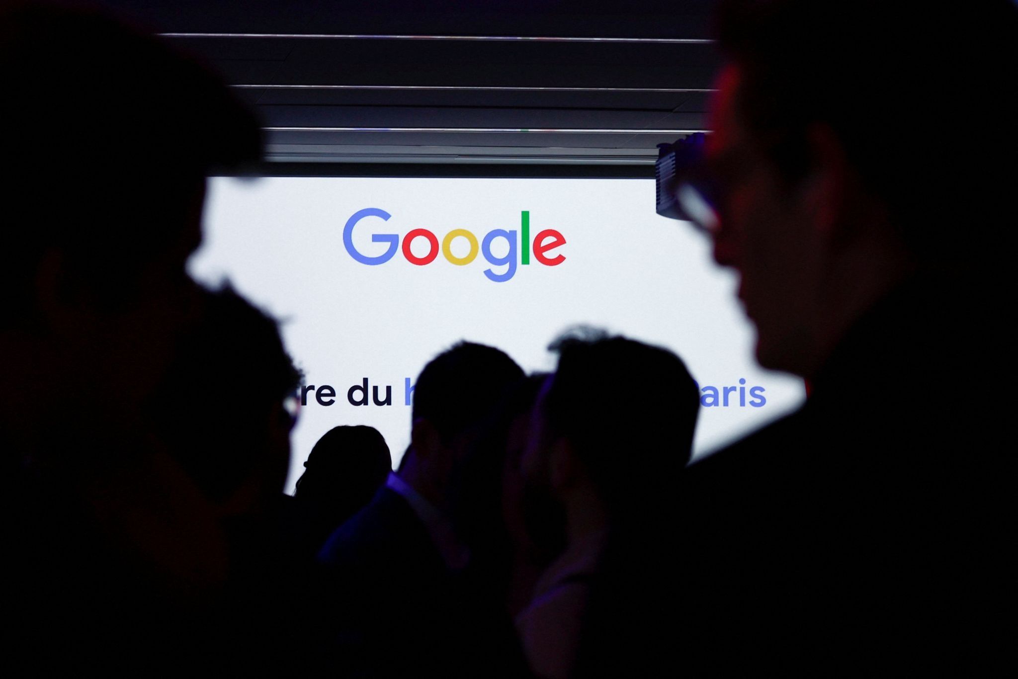 People at a Google event. 