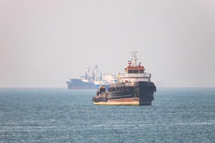 Vessels in the Strait of Hormuz