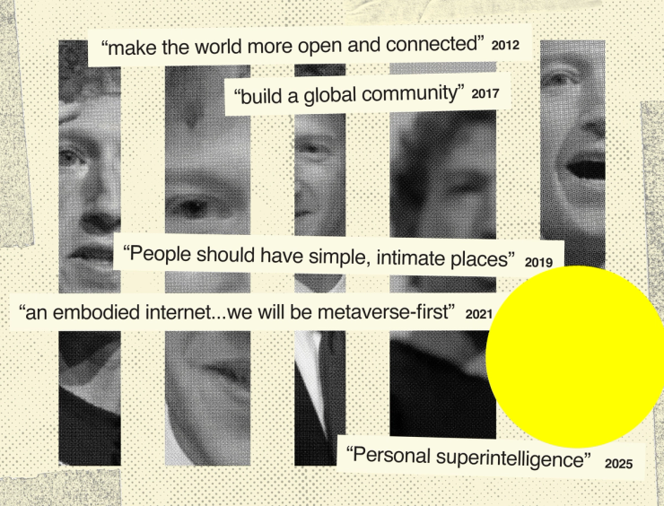 An illustration showing Mark Zuckerberg.