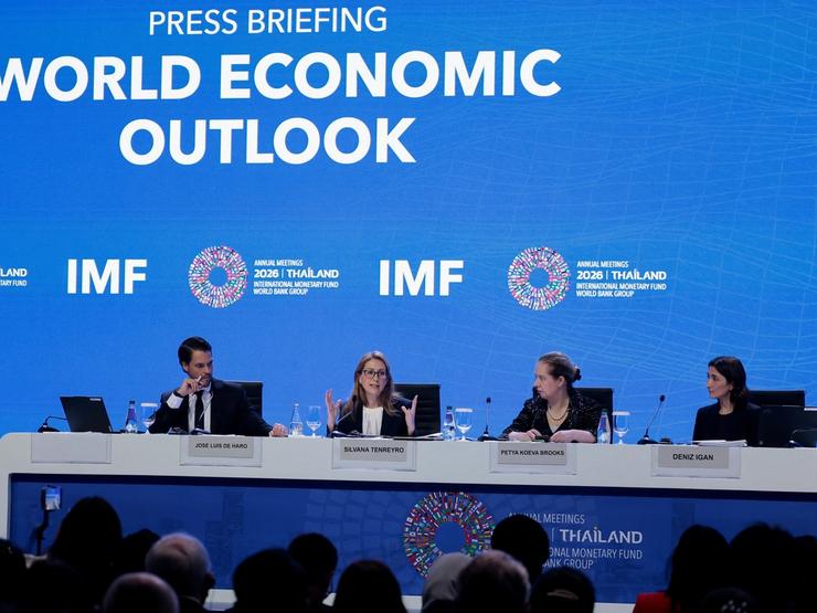 IMF World Economic Outlook press briefing, 2026.