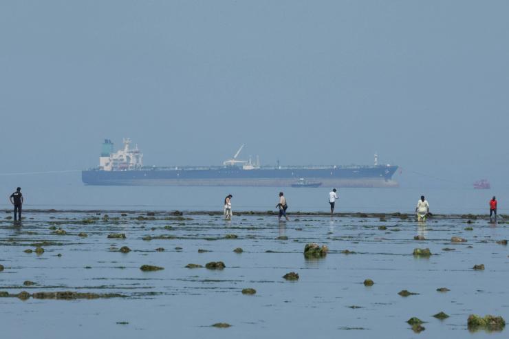 A Russian oil tanker.