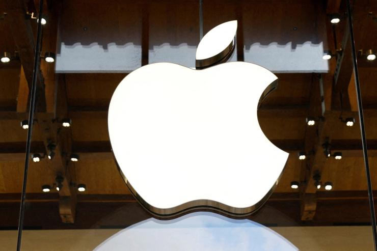 Apple logo.