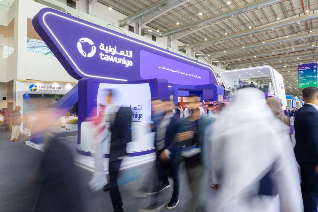 The Tawuniya stage at Saudi’s Global Health Exhibition.