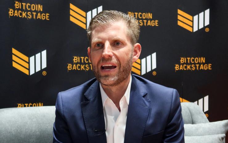 Eric Trump, son of US President-elect Donald Trump, speaks during an interview with Reuters, in Abu Dhabi, United Arab Emirates