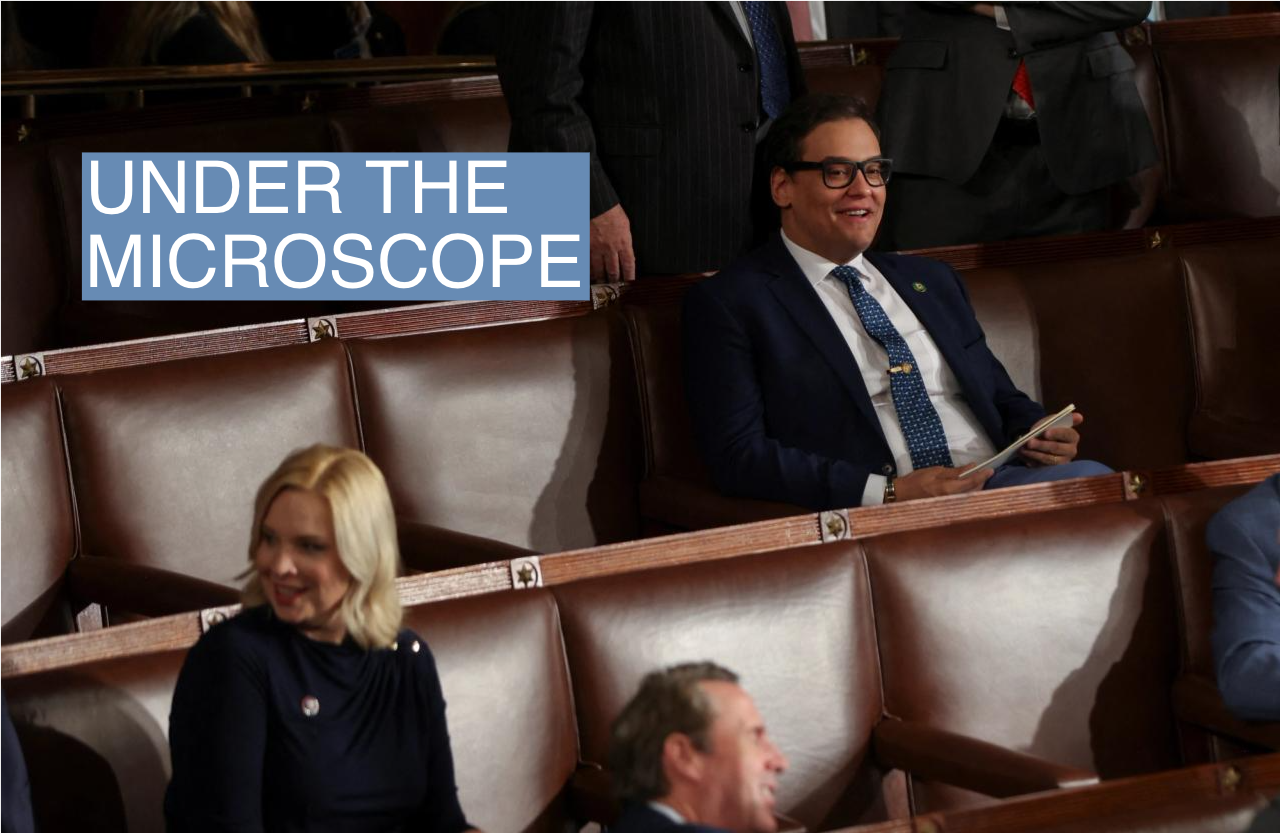 George Santos on the House floor 