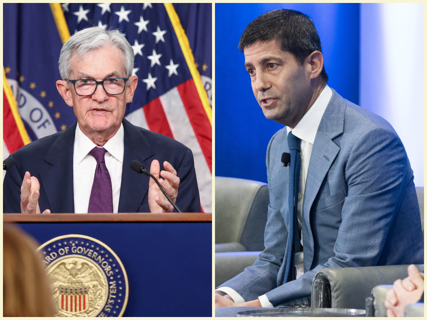 Jerome Powell and Kevin Warsh 