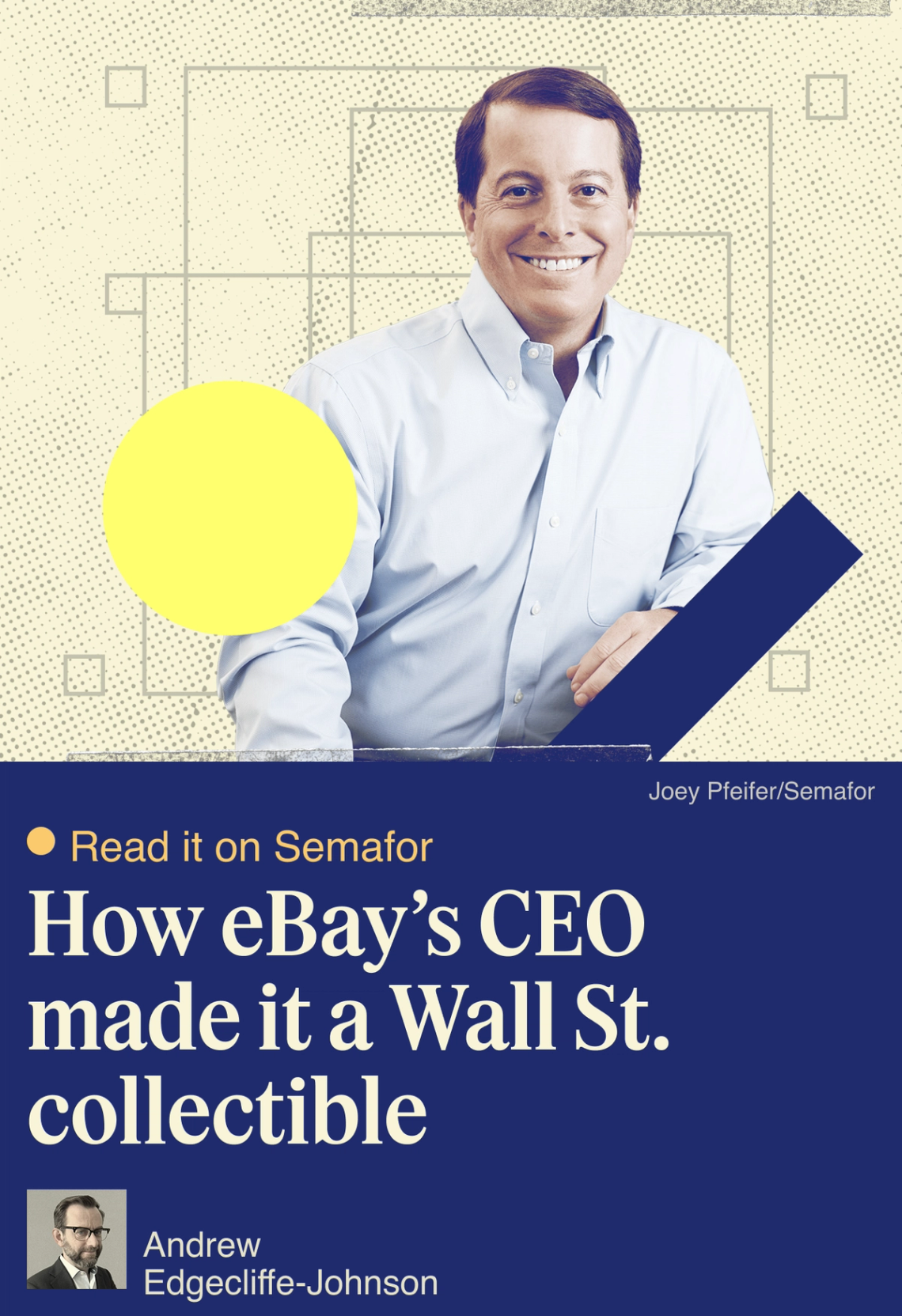 How eBay’s CEO made it a Wall St collectible