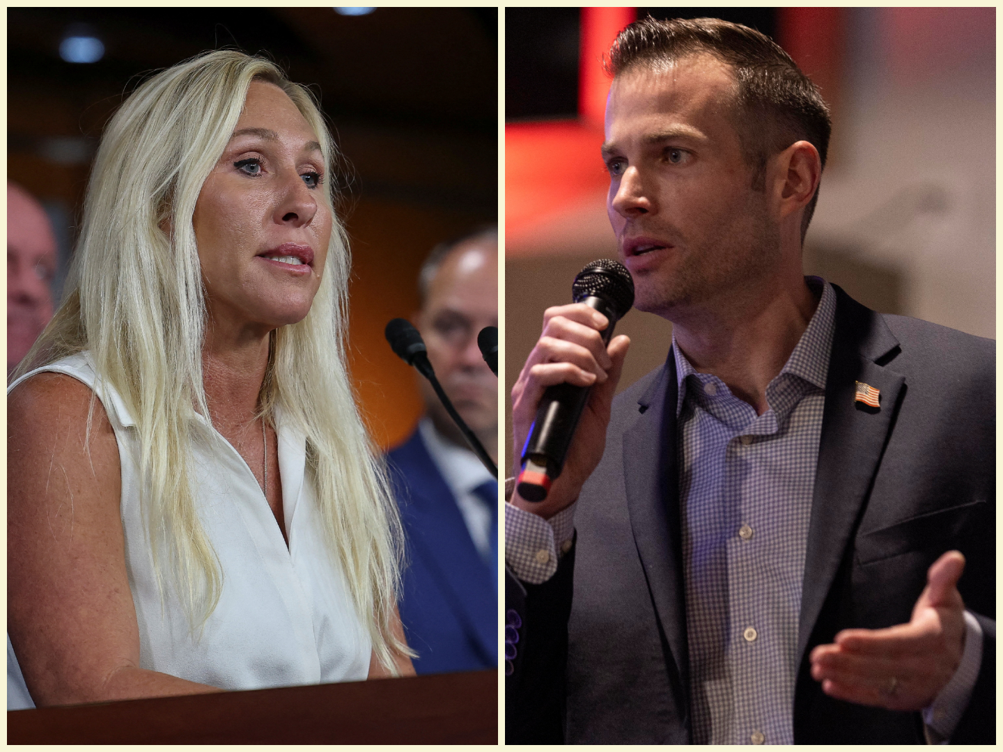 Marjorie Taylor Greene and Clayton Fuller