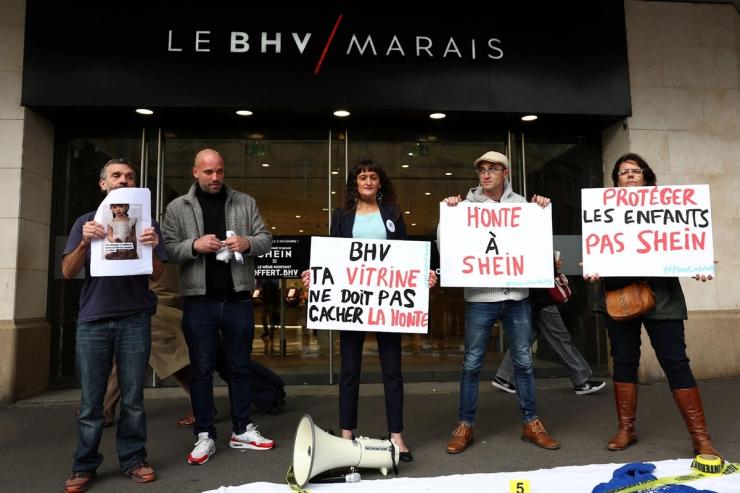 French protest Shein in Paris