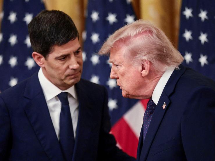 Federal Reserve Chair Kevin Warsh and US President Donald Trump