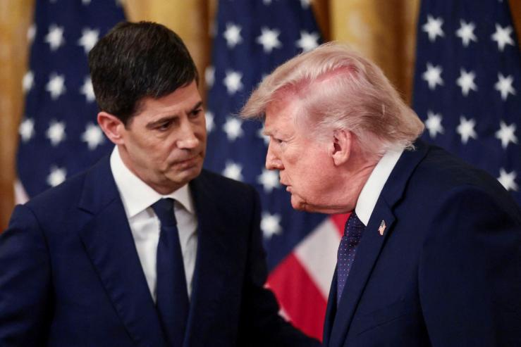Federal Reserve Chair Kevin Warsh and US President Donald Trump