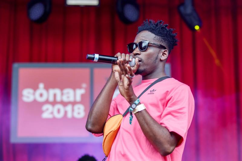 Mr Eazi performs on stage during Sonar Festival on June 15, 2018 in Barcelona, Spain.
