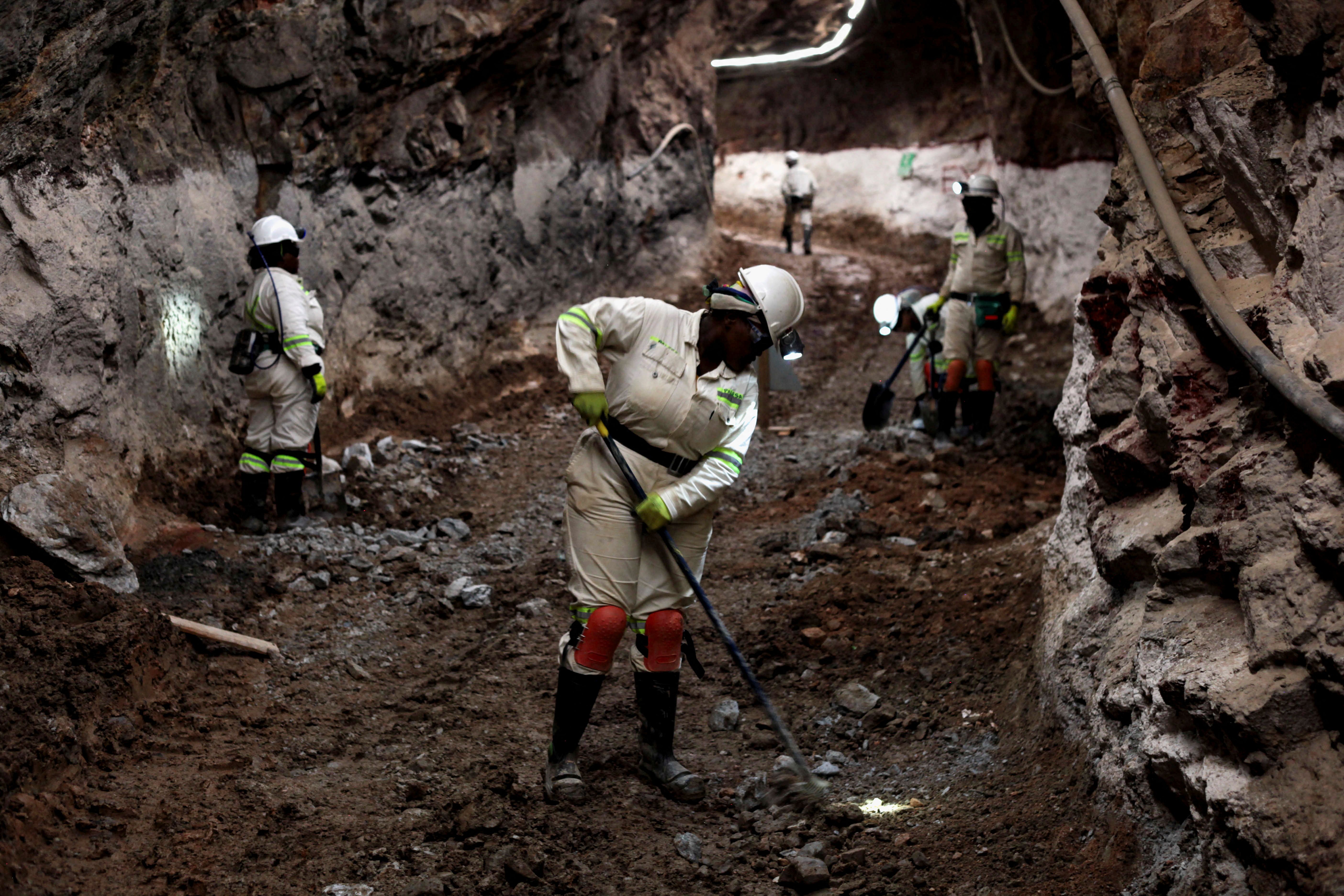 Miners in South Africa.