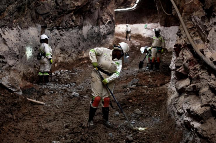 Miners in South Africa.