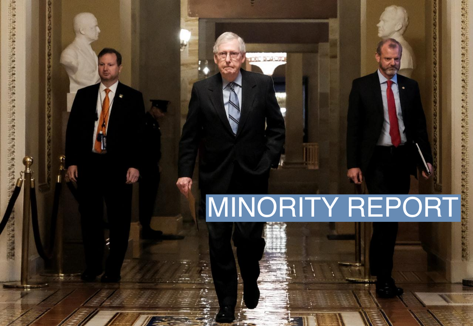 U.S. Senate Minority Leader Mitch McConnell (R-KY) walks at the U.S. Capitol building in Washington, U.S., November 15, 2022.