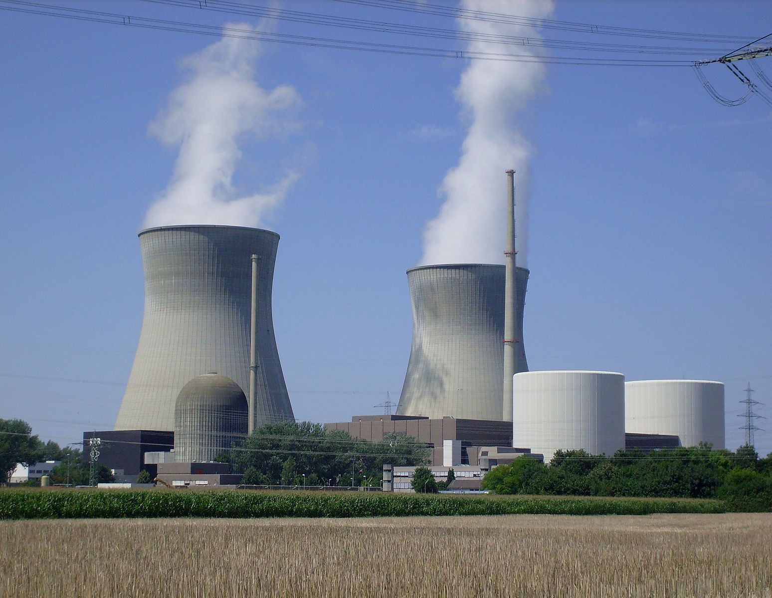 The Gundremmingen nuclear power plant in Germany, 2008. 