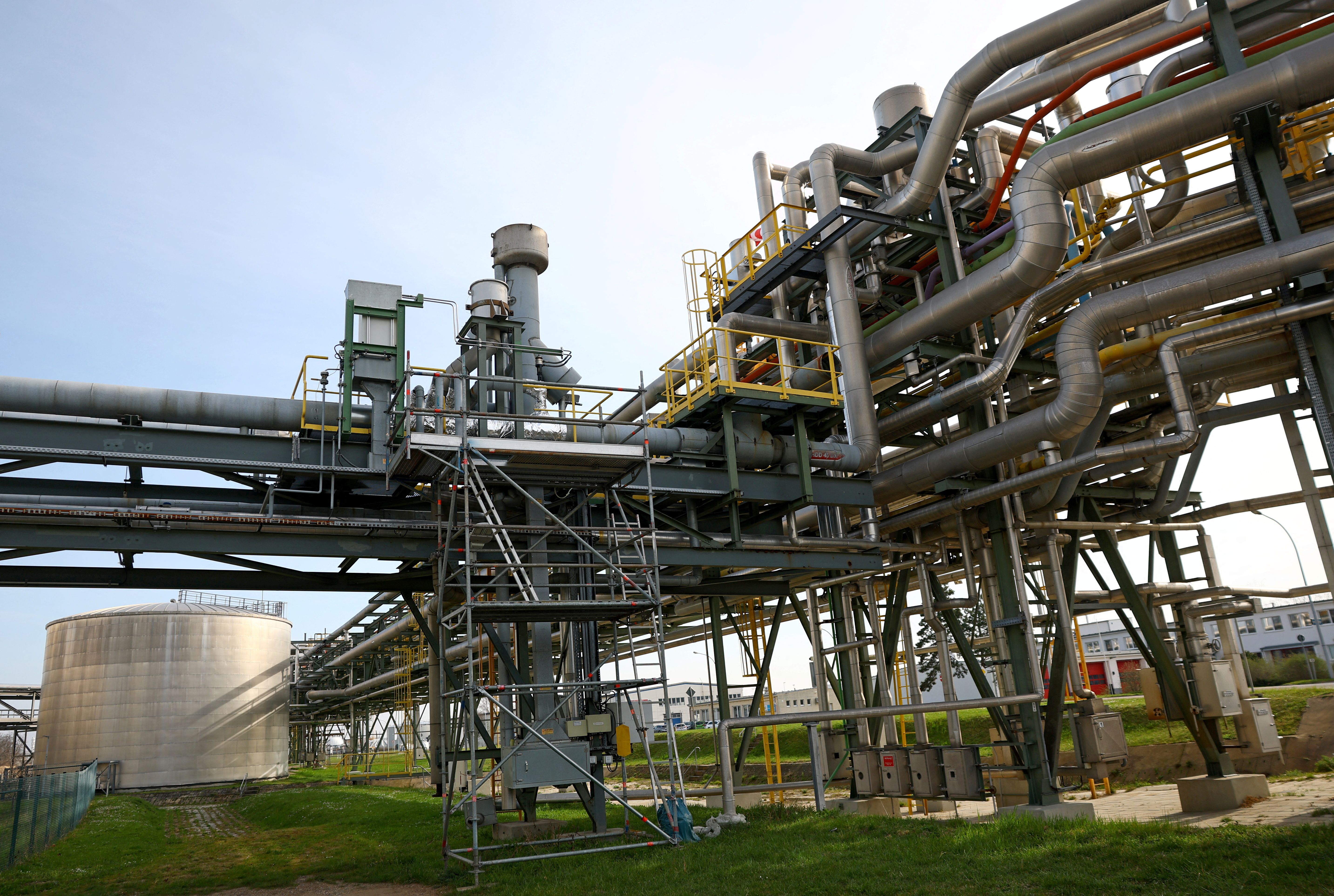 Gas-fired power plant. 