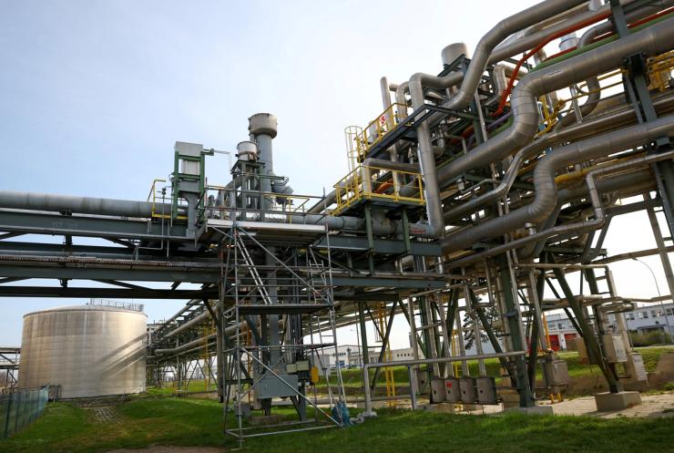 Gas-fired power plant.