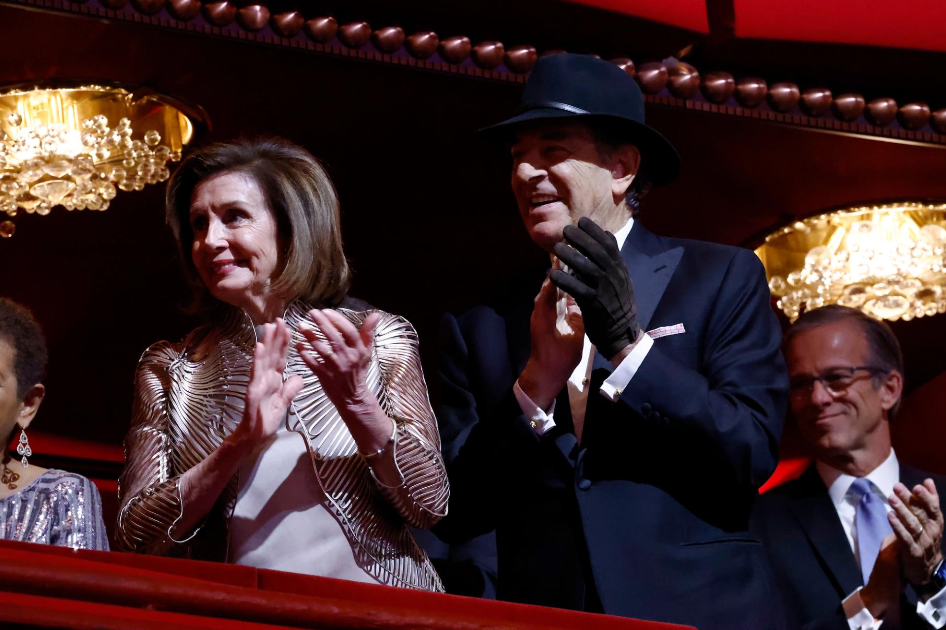 Nancy Pelosi and Paul Pelosi attend the 45th Kennedy Center Honors ceremony at The Kennedy Center on Dec. 4, 2022 in Washington, D.C. 
