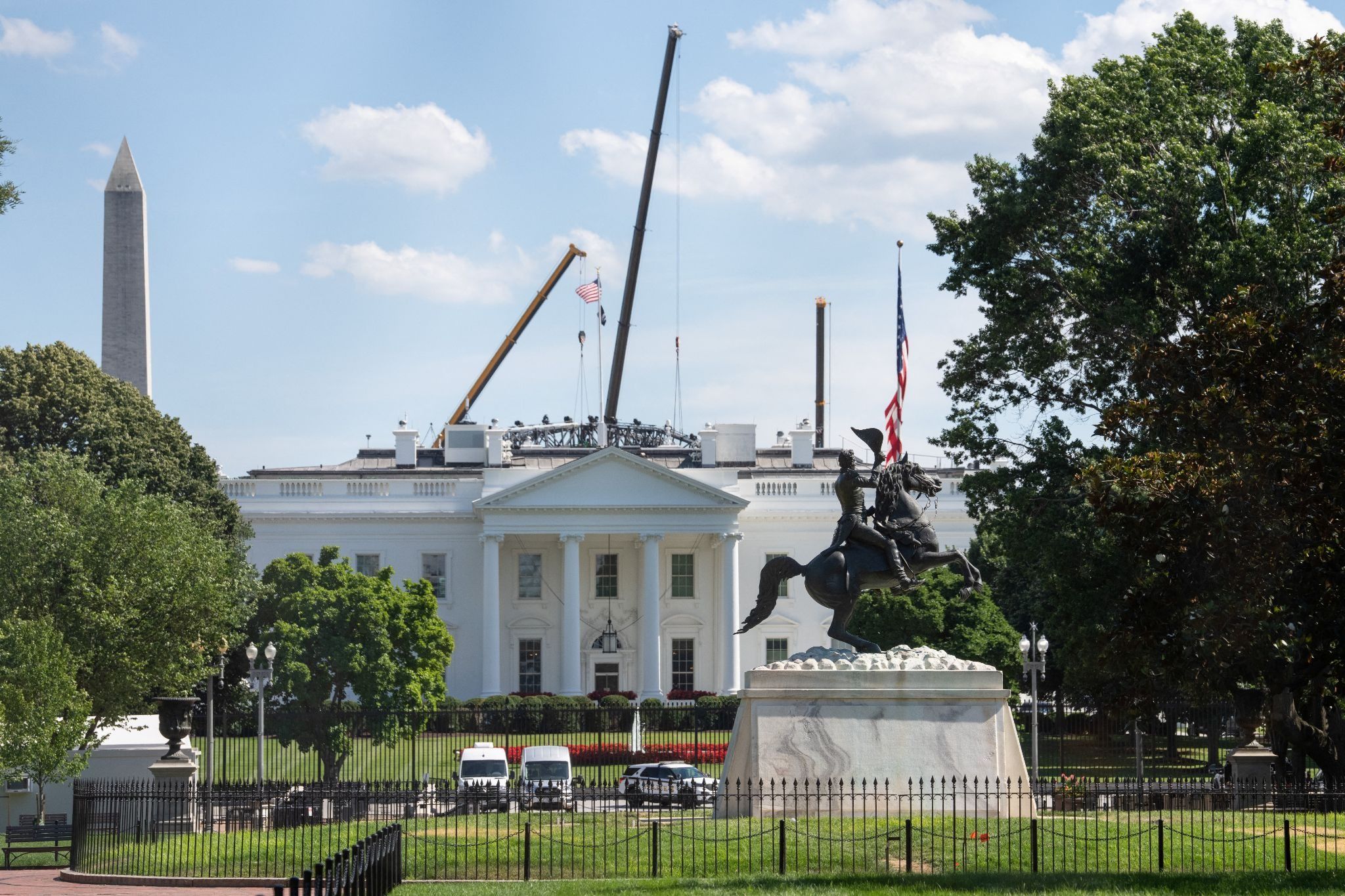Exterior of the White House in Washington, DC