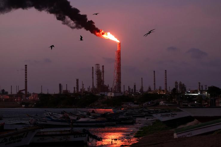 Oil refinery in Venezuela.