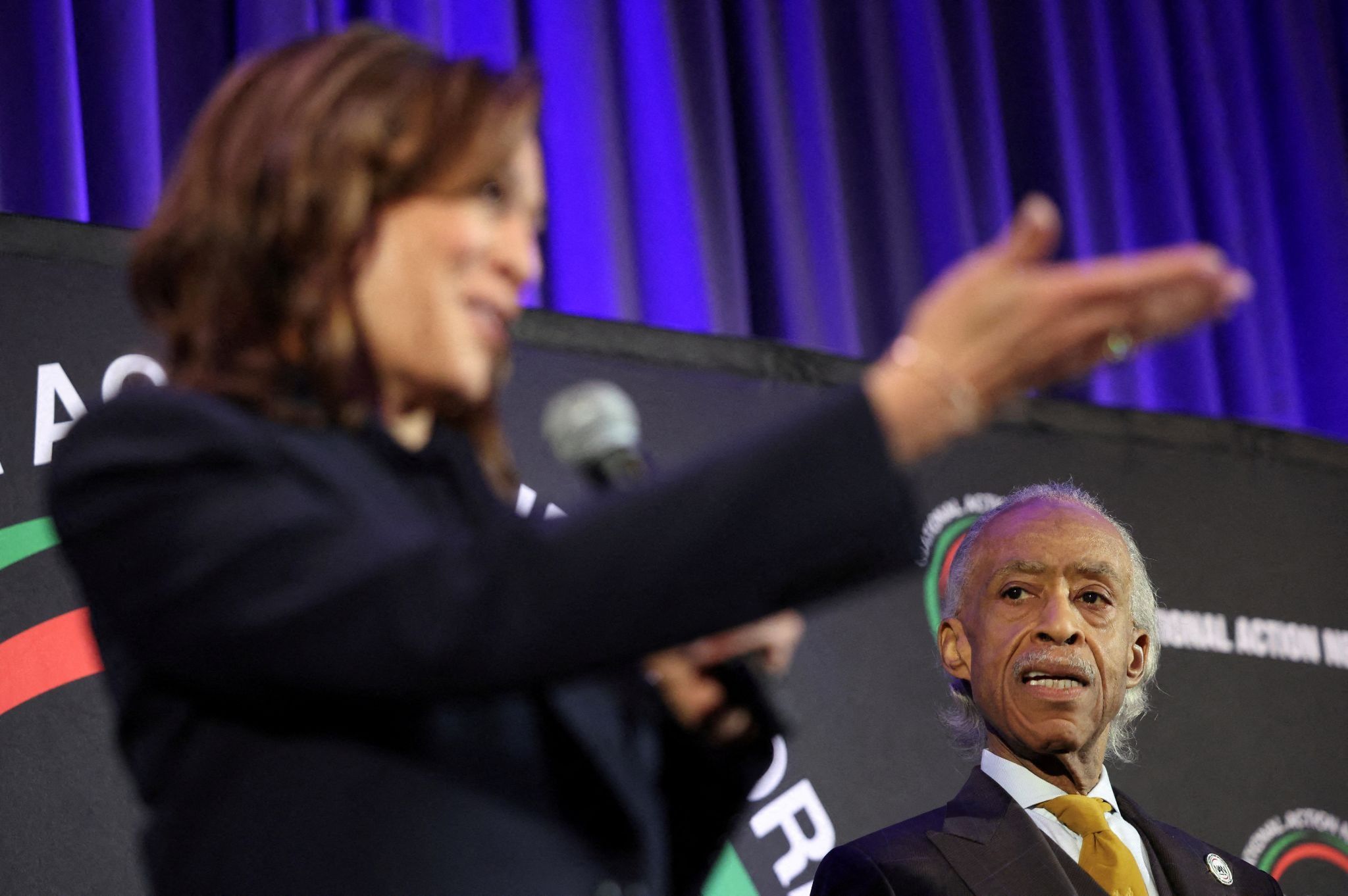 Kamala Harris and Rev. Al Sharpton