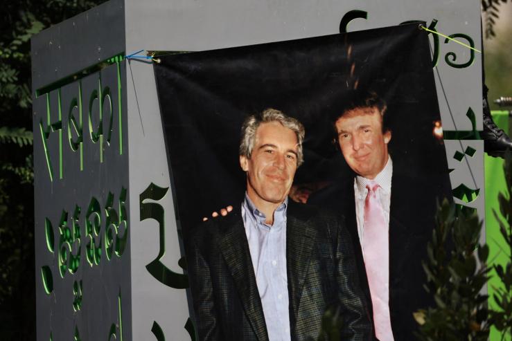 Jeffrey Epstein and Donald Trump.