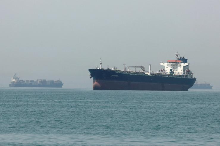 Vessels in the Strait of Hormuz, Iran, May 22, 2026.