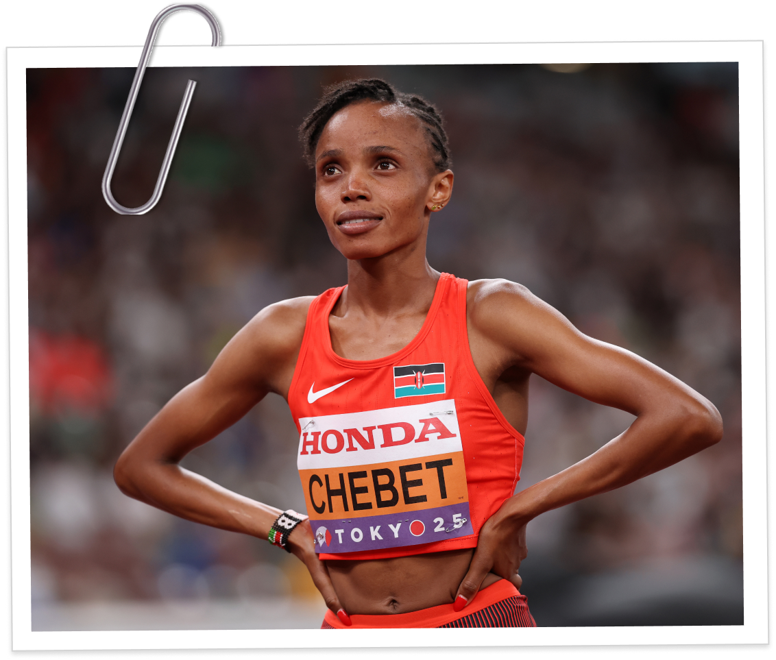 Kenyan long-distance runner Beatrice Chebet.