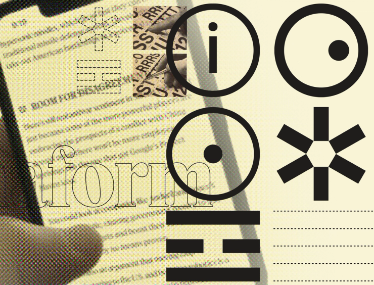 Semafor content scrolled on phone with Semaform icons