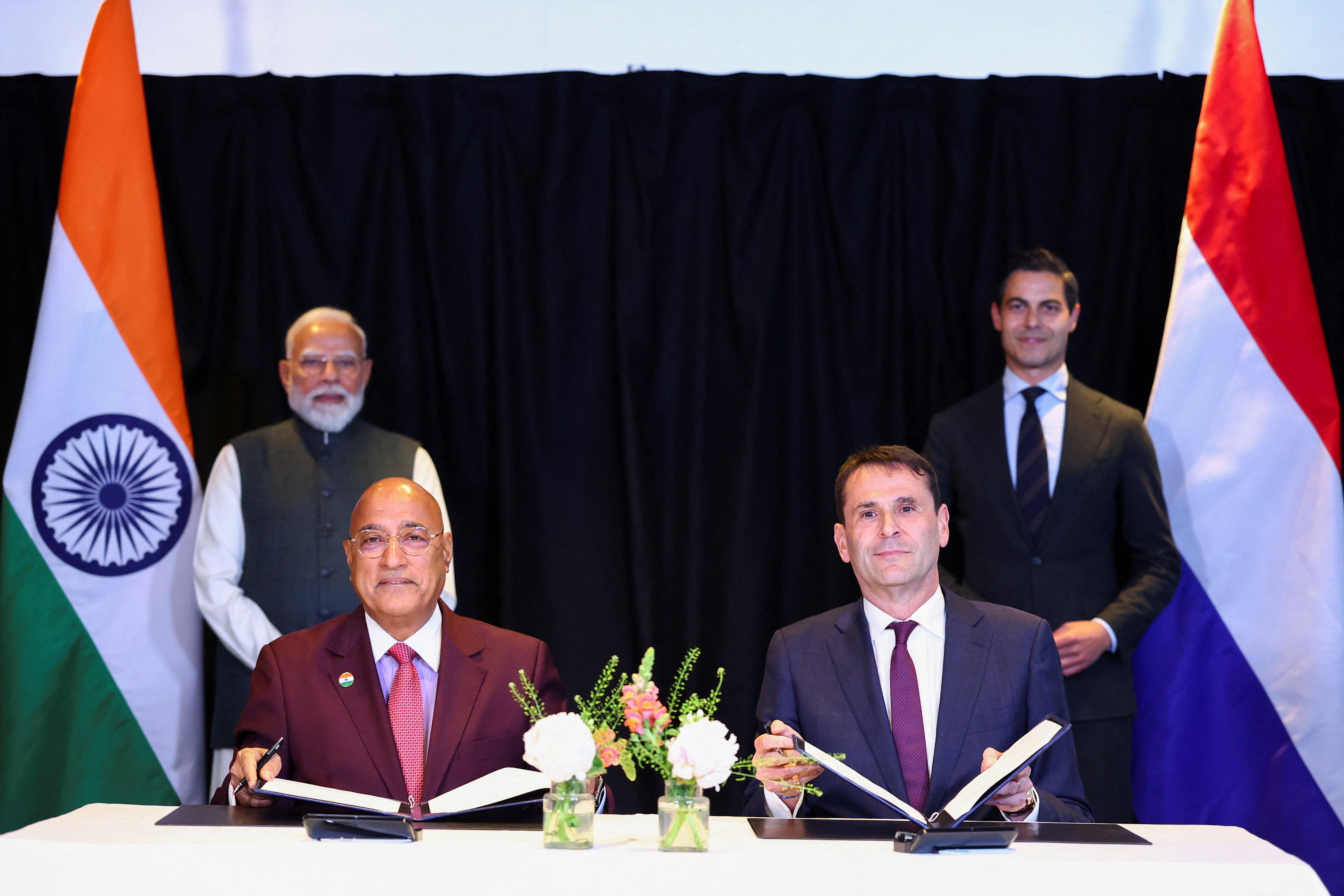 Tata Electronics CEO Randhir Thakur and ASML CEO Christophe Fouquet