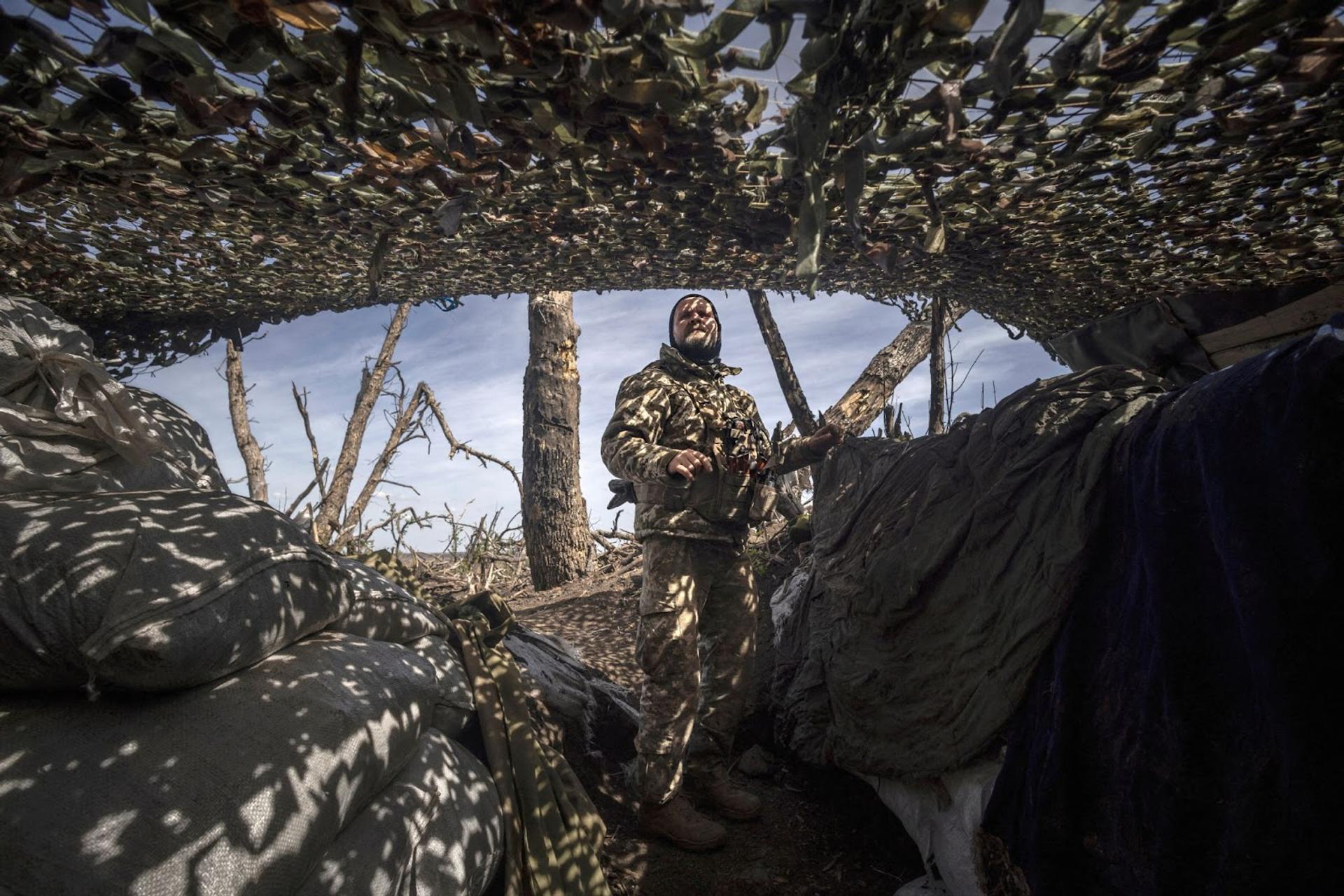 A Ukrainian serviceman. 