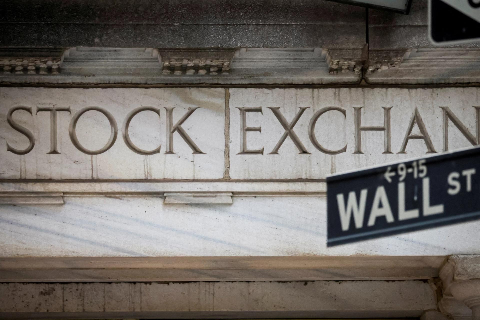The Wall Street entrance to the New York Stock Exchange