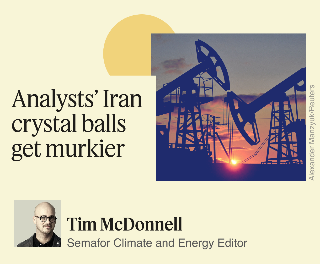 A graphic saying “A note from Tim McDonnell”