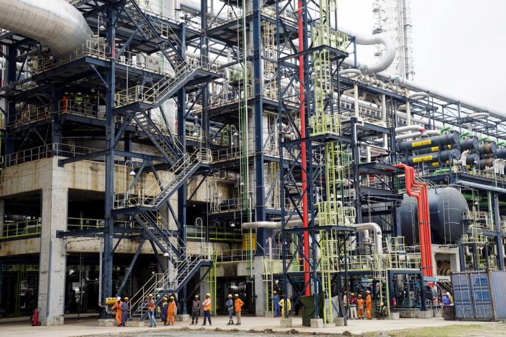 Dangote Petroleum Refinery in Lagos, Nigeria.