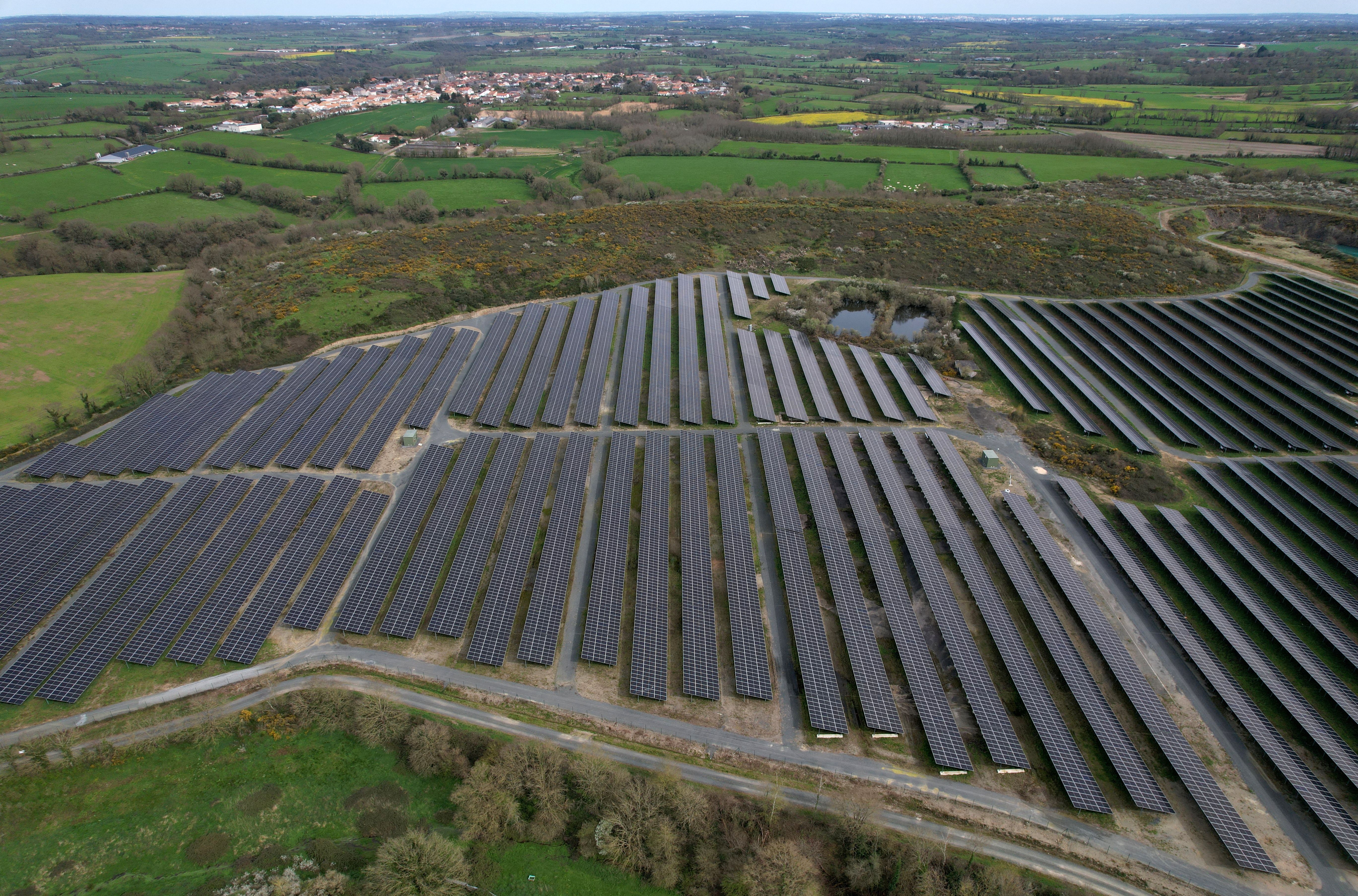 Solar panels in France