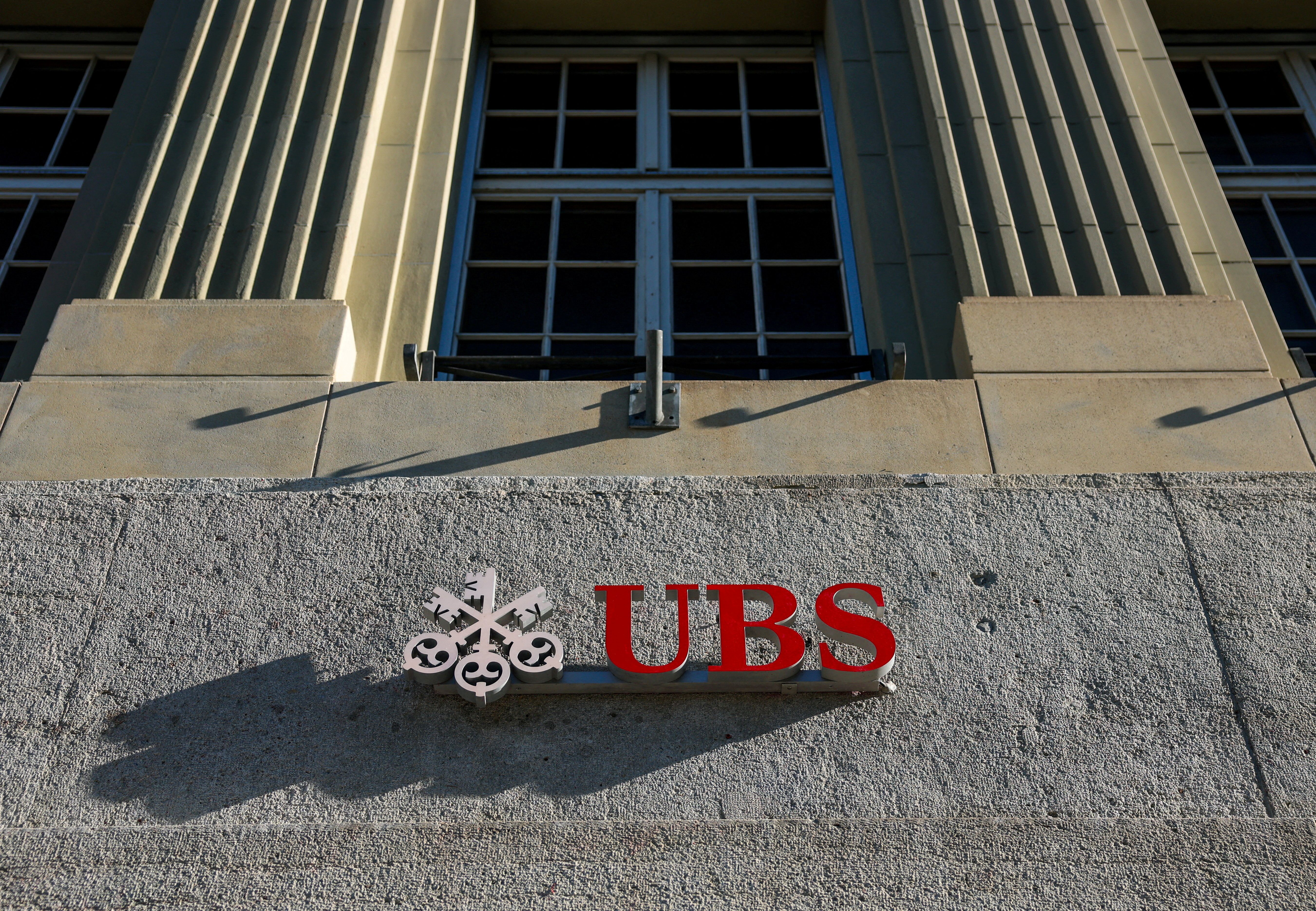 A UBS logo.