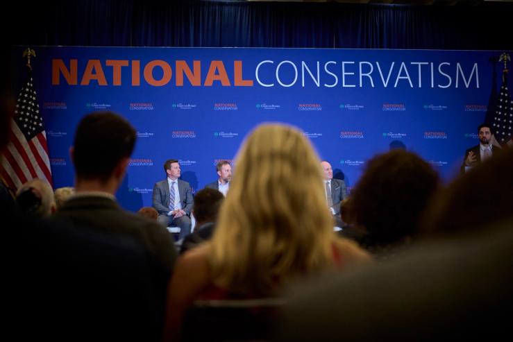 Scene from the National Conservatism Conference