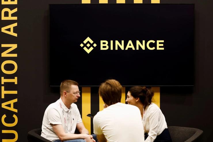 A Binance logo at the Viva Technology conference in Paris, France June 17, 2022.