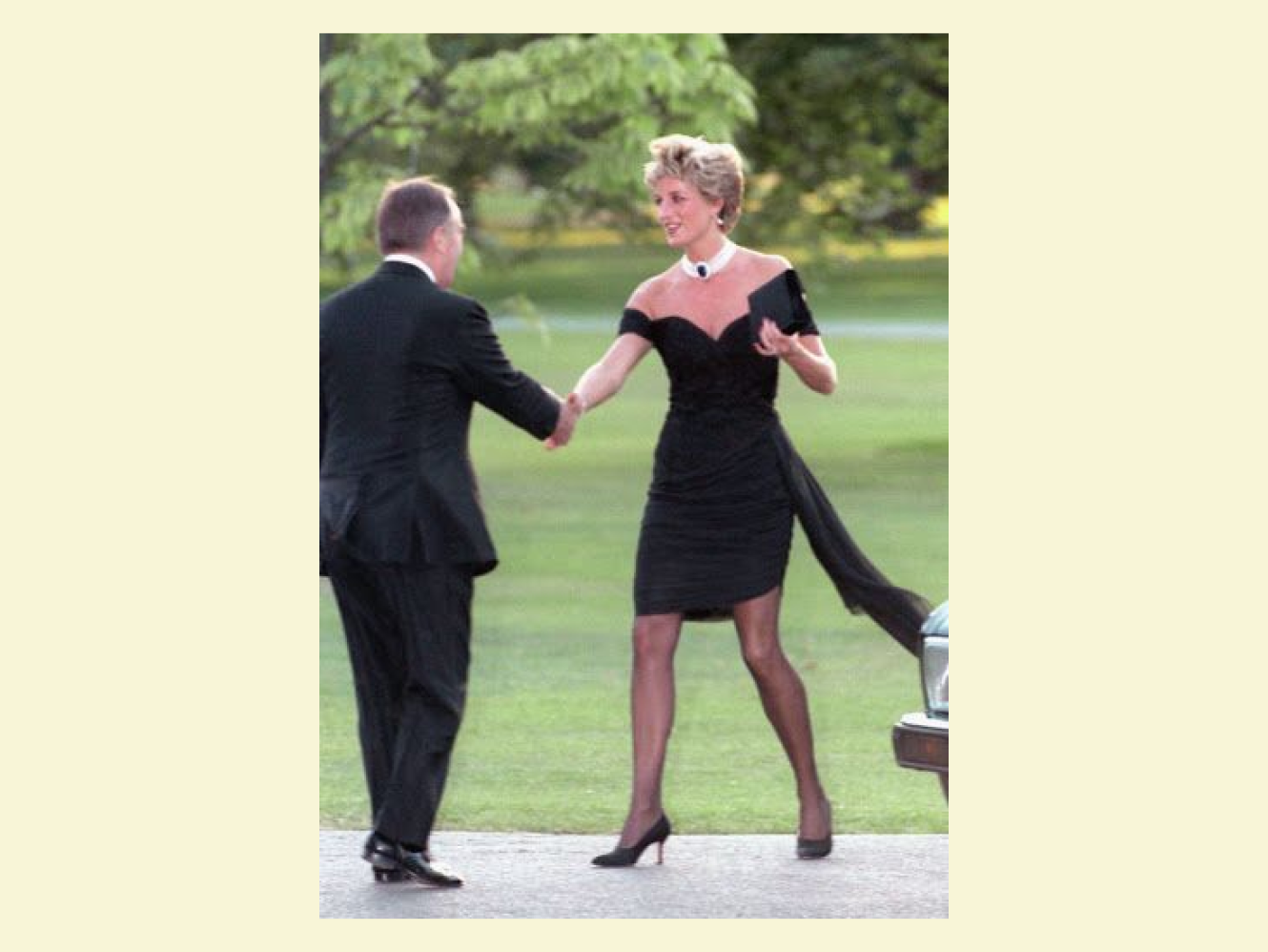 Princess Diana in the “revenge dress”