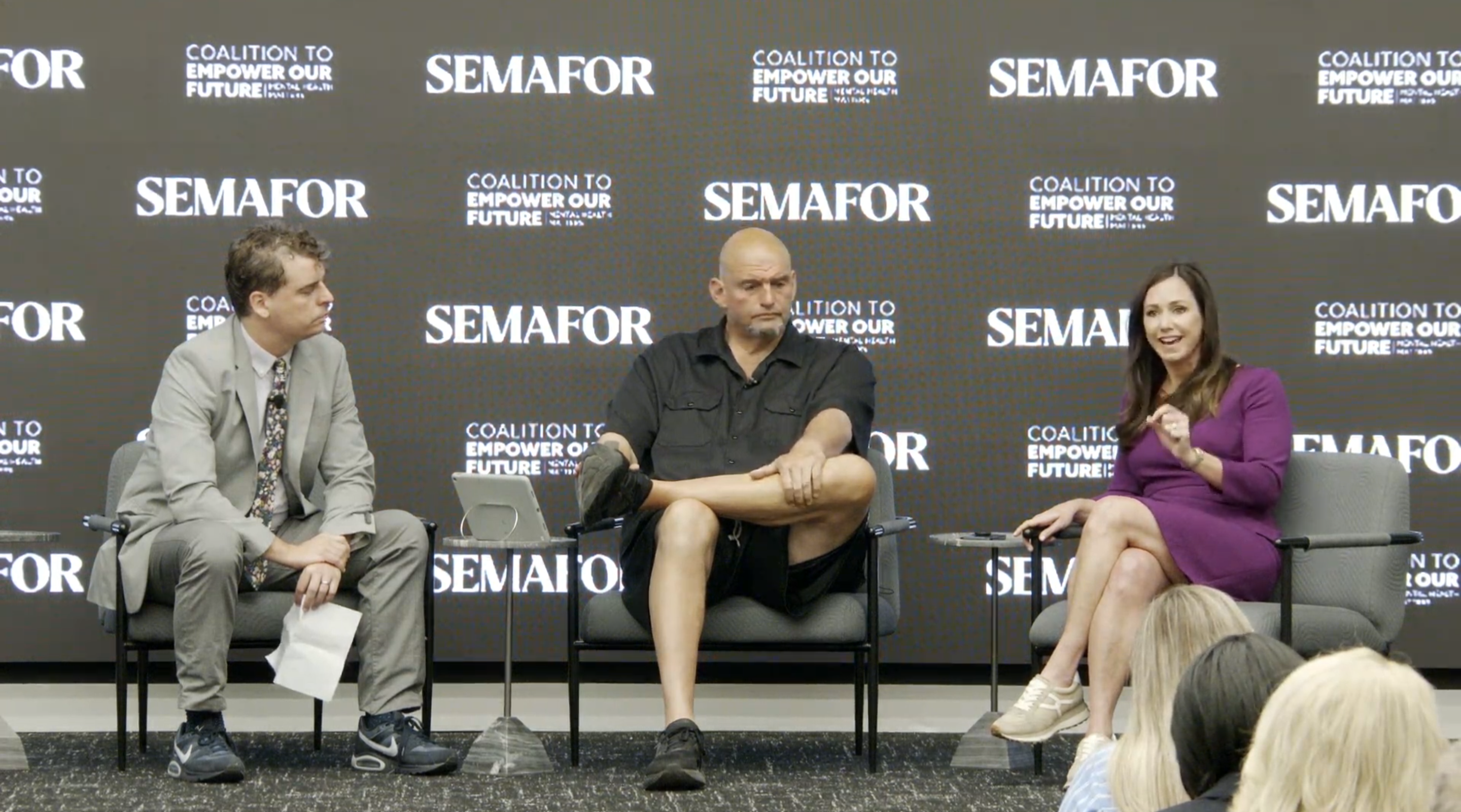 Sens. John Fetterman and Katie Britt.