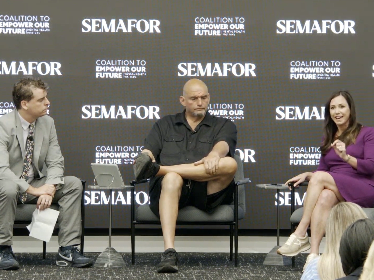 Sens. John Fetterman and Katie Britt.